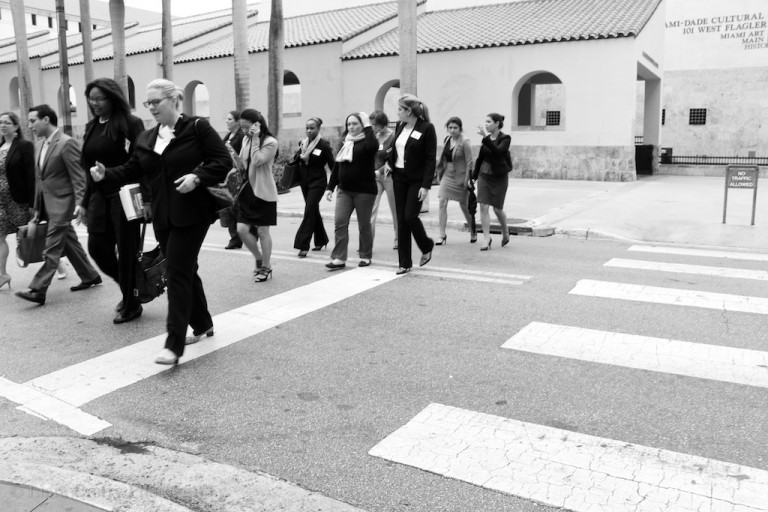 The irony of street photography in downtown Miami